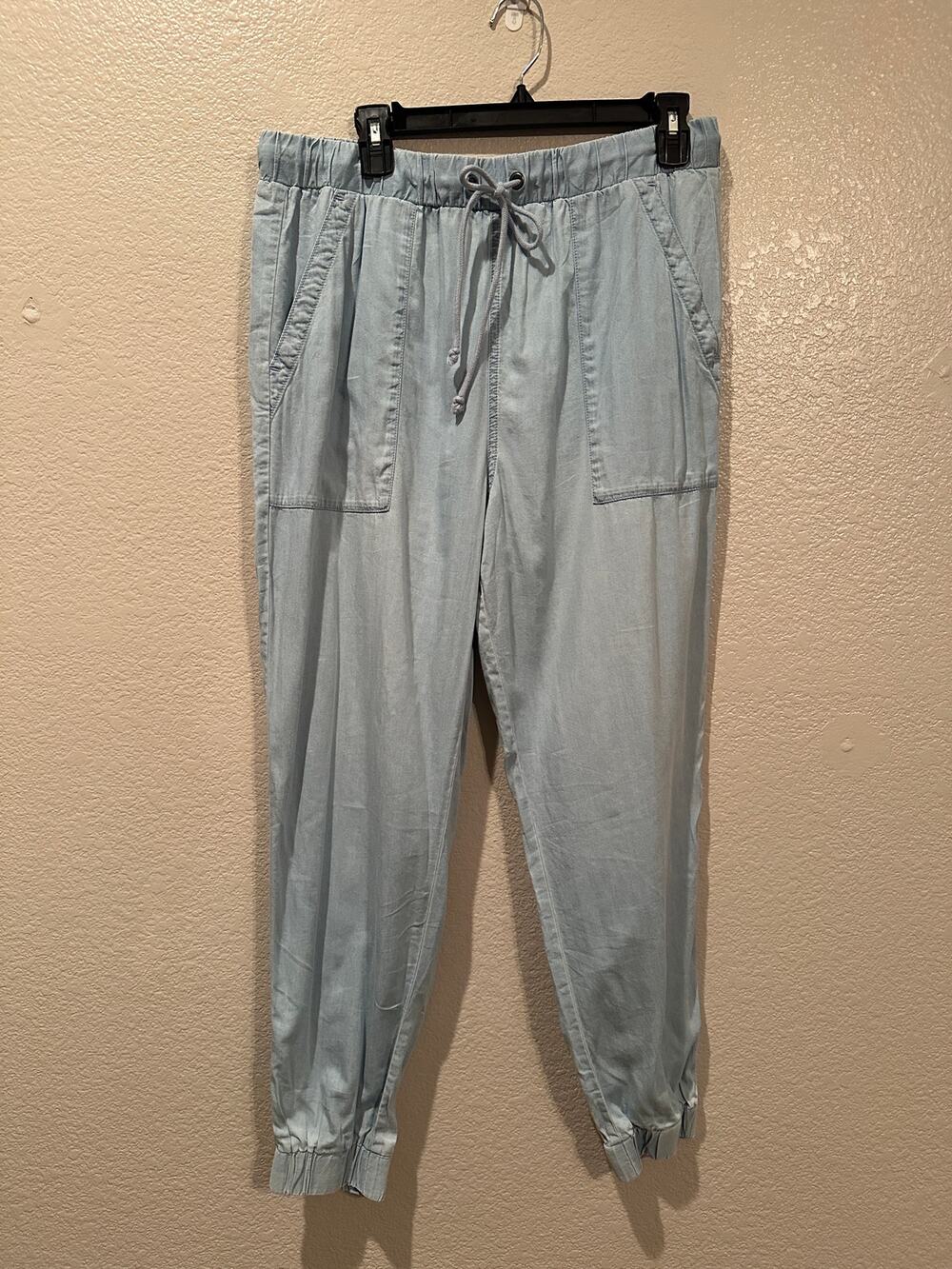 Rock & Republic Light Blue Jean Joggers Sz L
